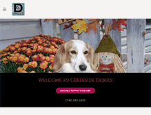 Tablet Screenshot of creeksidedoxies.com